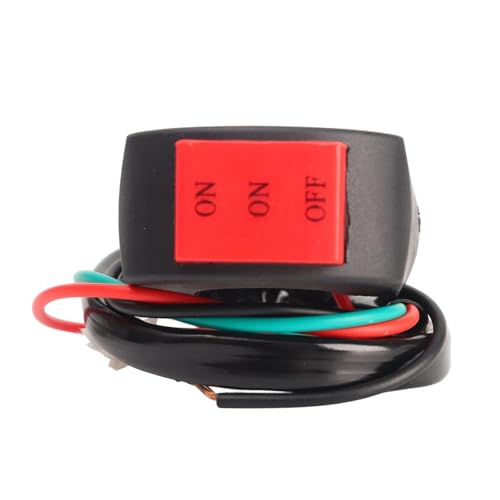 Interruptor de manillar de motocicleta con cable de boton de control de 3 posiciones para faro