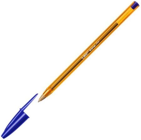 BIC Cristal Fine fine ballpoint pen, Blue, 50 per Pack