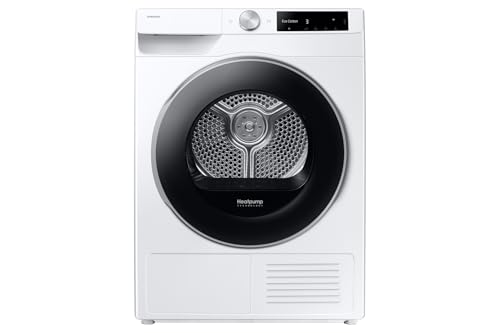 Samsung Asciugatrice AI Control DV90DG6845LEU3, 9 kg, Pompa di Calore, Wifi, AI Dry, Air Wash, Tecnologia Optimal Dry, Carica Frontale, 60L x 85H x 60P cm
