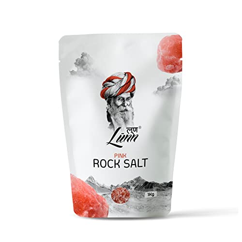 Image of LUNN Natural Fine Grain Himalayan Pink Rock Salt (Sendha Namak) | 1 Kg | Specialized for Gourmet Food Preparation | Rich in Mineral | Mild Salt | No Preservatives | Non GMO