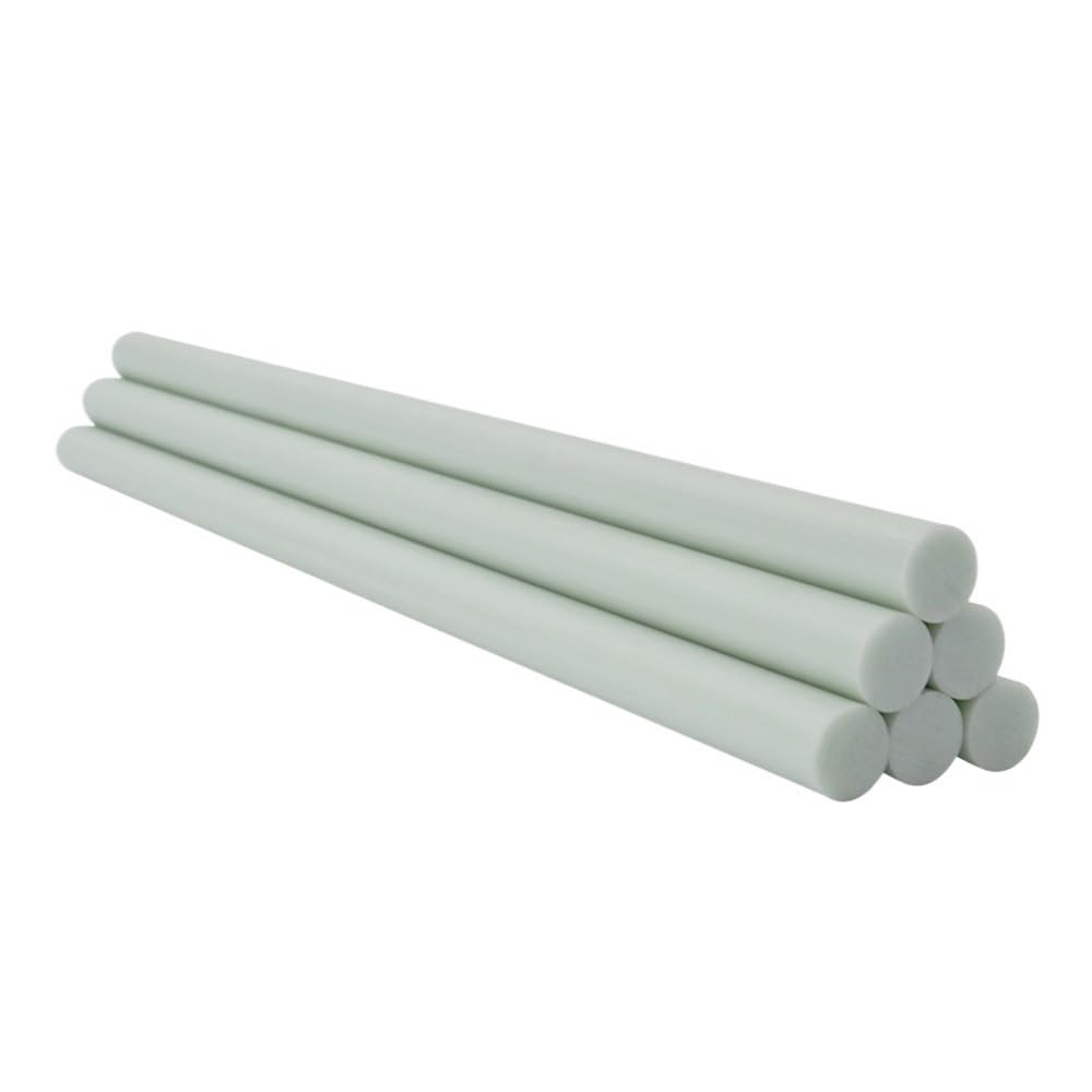 Lot de 10 tiges en fibre de verre blanche, longueur 500 mm, diamètre de la barre en fibre de verre 0,8 mm à 10 mm(9.0)