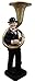 Produktbild Deko Figur Komiker Doof mit Tuba H 95 cm Dekofigur Musiker aus Kunstharz