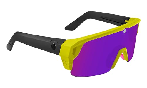 Image of SPY Optic Monolith 5050, Cylindrical Shield Semi-rimless Sunglasses, Color and Contrast Enhancing Lenses