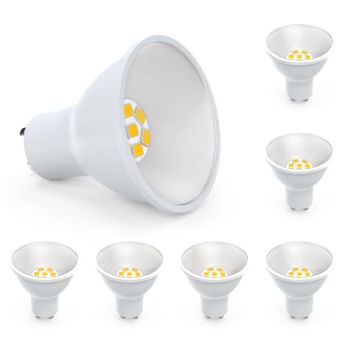Eco.Luma Ampoules LED GU10 5W Equivalent 80W Halogènes, 800LM Blanc Naturel 4000K, Angle de Lumière 110°, Ampoule GU10 Led Spot Encastré Efficacité Energétique, Non-Dimmable, Lot de 6