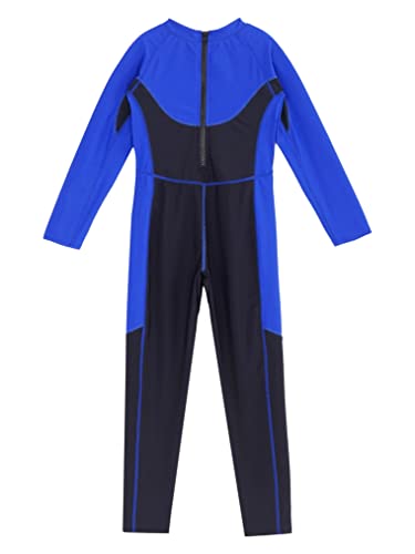 Freebily Kids Girls Boys One Piece Rash Guard Long Sleeve Wetsuit Full Body Swimming Surfing Jumpsuit Black B 8 Years #TOP3