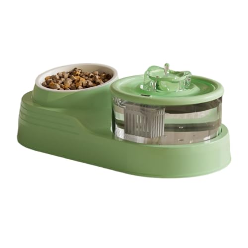 Fuente de agua automática para mascotas con comedero