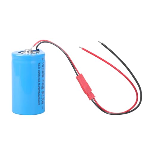 Qsvbeeqj LR20 Dummys Batería LR20 Tamaño Conectores Marcador de posición Batería para Dummys falsos con Cable de 23 cm para Proyectos Eléctricos Nr.d Eliminadores