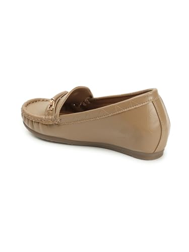 Image of Carlton London Women Comfortable Slip On Flat Loafer Ballet with Heels, for Party and Wedding, Casual and Formal Occasions