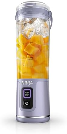 Ninja Blast Portable Blender, Cordless, 18oz. Vessel, Personal Blender For-Shakes and Smoothies, BPA Free, Leakproof-Lid and Sip Spout, USB-C Rechargeable, Dishwasher Safe, Tinted Lavender, BC151LD