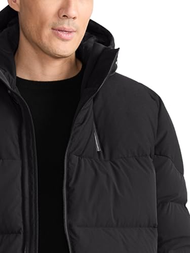 TUMI Men's Mini Ripstop Down Fill Quilted Heavyweight Puffer - Men's Nylon Jacket - Magnetic Cuffs & Throat Gusset3