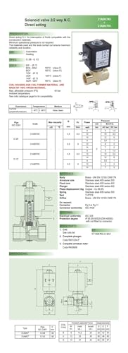 Électrovanne en laiton 3/8 DN10 NF vanne eau air AC110V 21A5KB45 - 5