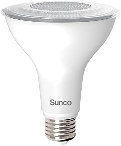 Sunco Dusk to Dawn Light Bulbs Flood Light Outdoor PAR30 LED, Photocell Sensor, 11W=90W, 4000K Cool White, 850 LM, IP65 Waterproof, Light Sensing Auto On/Off Security Porch Light, UL