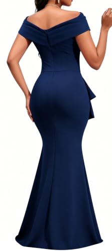 Image of VisiChenup Elegant Formal Dresses for Women Sexy Cocktail Wedding Guest Evening Party Long Maxi Dress