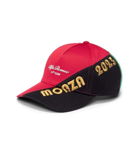 Casquette Alfa Romeo Formule 1 Team Officiel Edition Monza Adulte Taille Unique Rouge