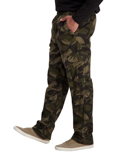 ROL Reoutlook Men’s Camouflage Stylish Lower with Multiple Pockets and Side Zipper Pockets – Trendy Outdoor Pants for Men