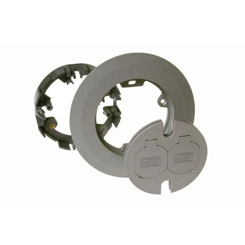 RACO 6299 Round Floor Box Cover Kit, Gray