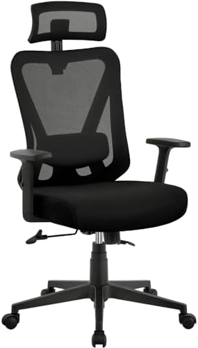 Yaheetech Ergonomic Office Desk Chair Office Chair with Backrest ...