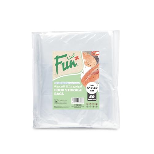 FUN BY AL BAYADER فن Food Storage Bag 17X40cm - Medium (Pack of 50)