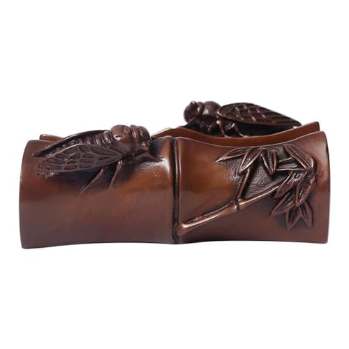 YHDONE Pure Koper Contentment Visitekaarthouder Geleerden Stuk Messing Brons Feng Shui Mascotte