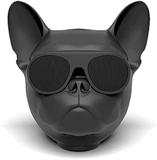 PUSOKEI Wireless French Bulldog Speaker,Bluetooth Dog Head Speaker,Mini Outdoor Portable Speaker,Stereo Super Bass,Personalized Cool Speaker for Home Party Cafe Bar