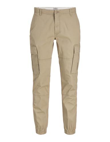 JJ Rebel Pantalones Cargo Jrebmichael Slim Show Noos para Hombre, Vajilla, 34W / 32L