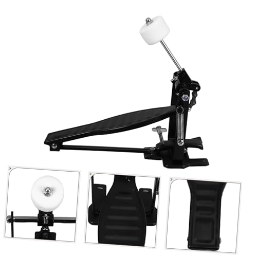 Pedal para batería de aleación de aluminio negro ligero miniatura 7