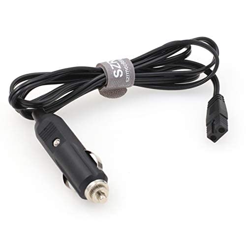 SZRMCC 12V DC Cigarette Lighter Cable 2 Pin Lead Cable Plug Car Cool Box Mini Fridge Replacement Extension Wire for Car Cooler Box Mini Fridge Wagan EL6214(Straight,3M)