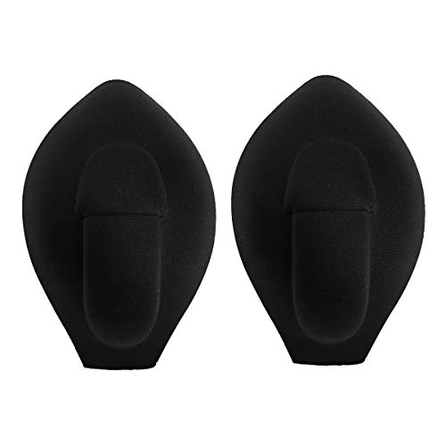 TTAO 2Pcs Mens Bulge Pouch Sponge Foam Pads Penis Enhancing Enlarger for Swimwear Briefs Shorts Underwear Padded Black One Size