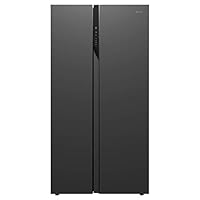 Haier 570 L Inverter Frost-Free Side-by-Side Refrigerator (HRF-622KS, Black Steel)