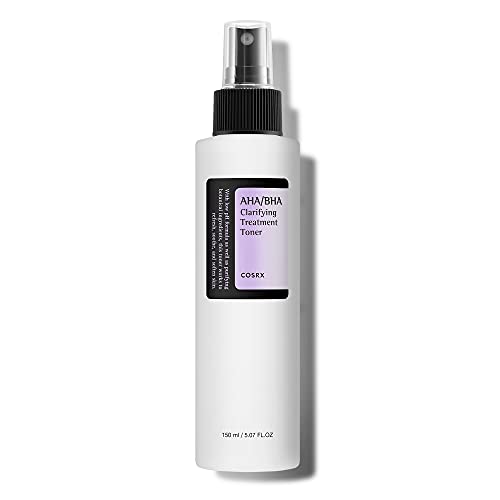 COSRX AHA/BHA Treatment Toner | Essence pour traiter les points blancs, les pores et les peaux irrégulières | 150ml / 5.07fl.oz | Soin pour la peau coréen, sans recours à l’expérimentation animale