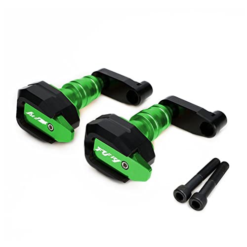 Moto accessoires cadre curseur pour Yamaha YZF R1 2007 crash pads vert