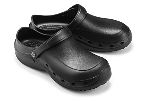 ESTRO Gartenclogs Herren Gartenschuhe Damen - Gartenclogs Damen Unisex Leicht Gummischuhe Sommer Garten Clogs Herren F92 (42, Schwarz)