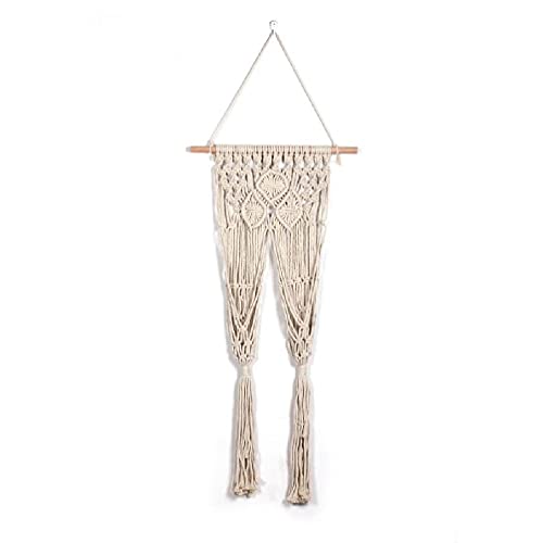 Suspension macramé coco naturelle : optimisez votre espace avec un porte-plante d'intérieur suspendu