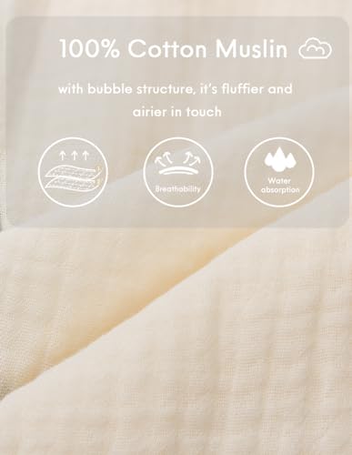 biniduckling baby kimono robes cotton muslin outfit clothes newborn - 24 months