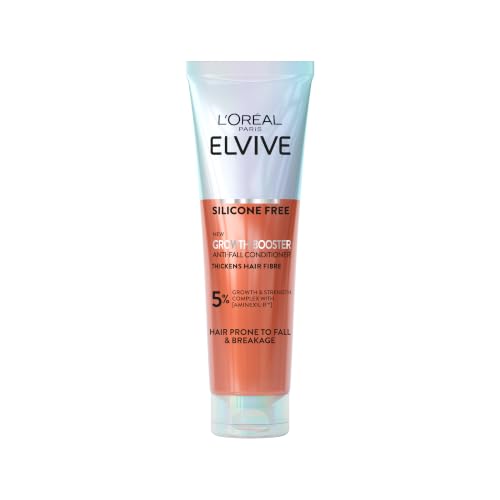 LOreal Paris Elvive Growth Booster Conditioner Anti Hair Loss and Hair Thickening with Aminexil Nianimacide and Ginger Extract Reduces Hair Loss 150ml