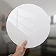 Facmogu 3mm Weiße Acryl Plattenspieler Slipmat, 12In Vinyl Plattenspieler Matten, Antistatisch & Anti Vibration Plattenteller Slip-Mat, Reduzieren Sie Lärm Phonograph LP Record Mat