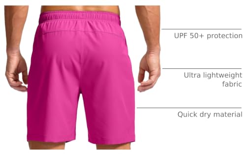 Image of G Gradual Men's Athletic Running Shorts with Zipper Pockets Quick Dry 7 inch / 5 inch / 9 inch Workout Gym Shorts for Basketball Hiking