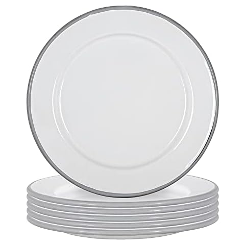 Argon Tableware Enamel Side Plates 20cm Set Cover