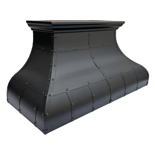 Image of SINDA Copper Range Hood with Internal Motor, Lighting and Baffle Filter, 48 inchW x 24 inchH, Wall Mount, Oil Rubbed Bronze, In Stock