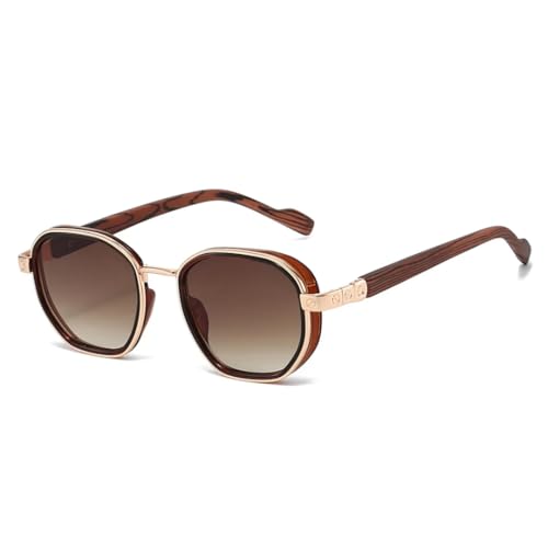 Lunettes de soleil rondes anti-éblouissement UV400