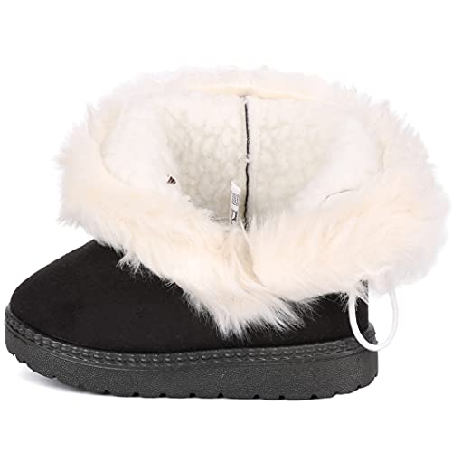 Image of Femizee Girls Boys Warm Winter Boots Kids Outdoor Snow Boots(Toddler /Little Kid)