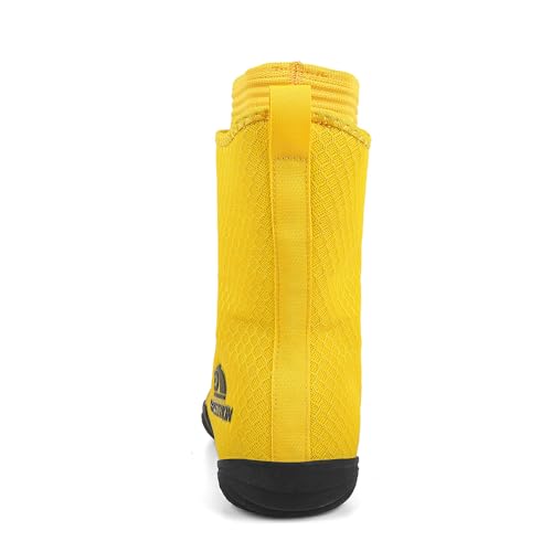 Image of THESTRON Men's Professional Boxing Wrestling Shoes Breathable Fighting Training Boots Male Combat Shoes Man High Top Fitness Sports Sneakers
