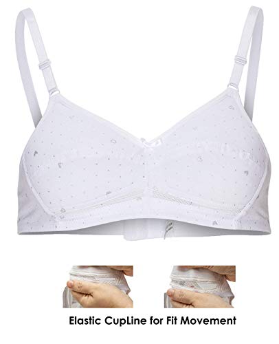 B2BODY Cotton Girls Training Bras – Adjustable Wireless Girls Bras, Multi-Pack3