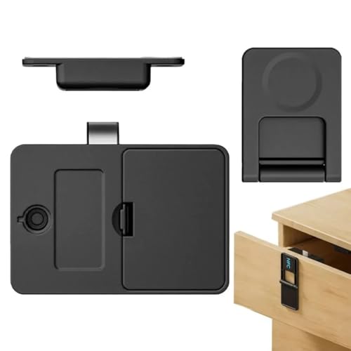 ELLENNE - Serratura NFC Intelligente per Smartphone Senza Chiavi – Serratura Elettronica Nascosta per Armadi e Cassetti, Sicurezza Bambini, Installazione Senza Fori F079