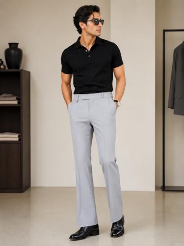 Image of Men's Formal Trouser Pant| Men's Bootcut Important Pant | Men Slim Fit Pants, Straight Fit Formal Trouser | Elegant Styling for Daily Use