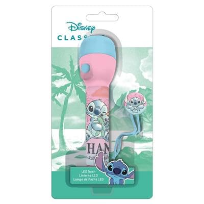 Disney Stitch Kids Big LED Torch 16cm Plastic Non-Slip Flashlight for Outdoor Adventures Camping, Hiking and Emergency Use - Image 2