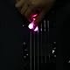 Leuchtendes Gitarrenplektrum mit LED (Rosa) | Lebensmittelechter Kunststoff | Bühnenbeleuchtung Nachtspiel | Wiederaufladbares Batteriesystem | Professionelles Akustik Zubehör