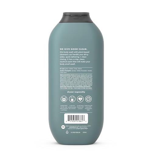 Image of Method Men Body Wash, Sea + Surf, Paraben and Phthalate Free, 18 fl oz (Pack of 2)