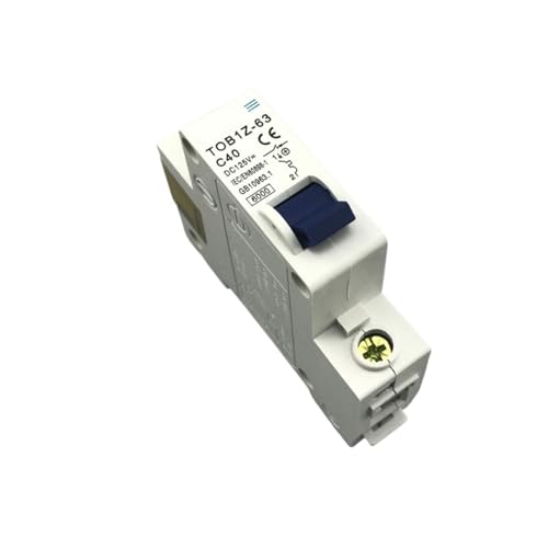Disjoncteur monophasé TOB1Z-63 protection batterie et panneau solaire 40A DC 125V