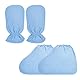 Charmyth 2 Paare Paraffinwachs Handschuhe Frottee, extra dicke Paraffinwachs Badehandschuhe, Paraffinwachs Stiefel, Paraffinbad Zubehör für SPA- und Wärmetherapie Blau